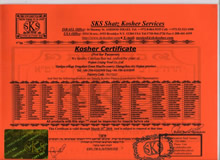 Kosher Certificate(图1)